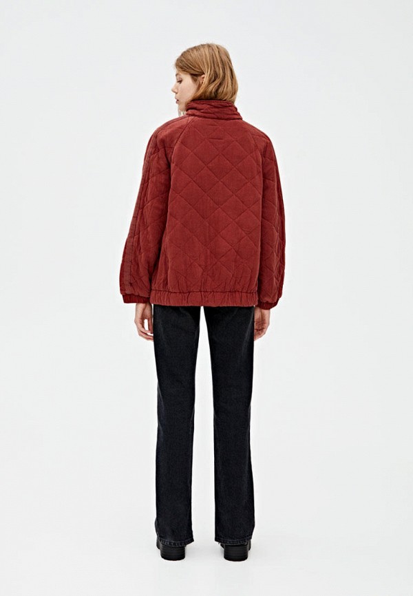 

Куртка утепленная Pull&Bear, Бордовый