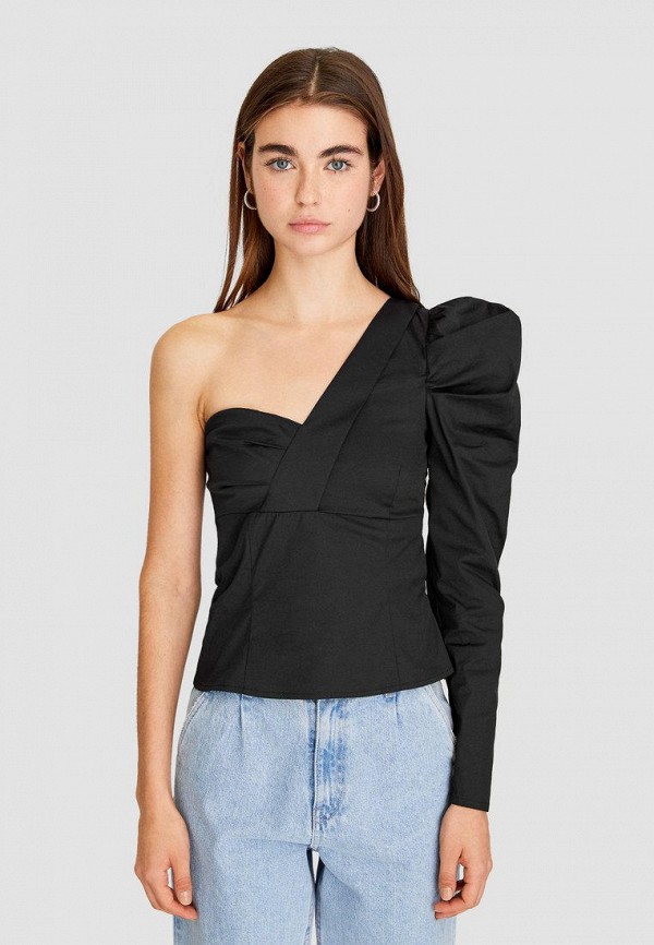 

Блуза Stradivarius, Черный