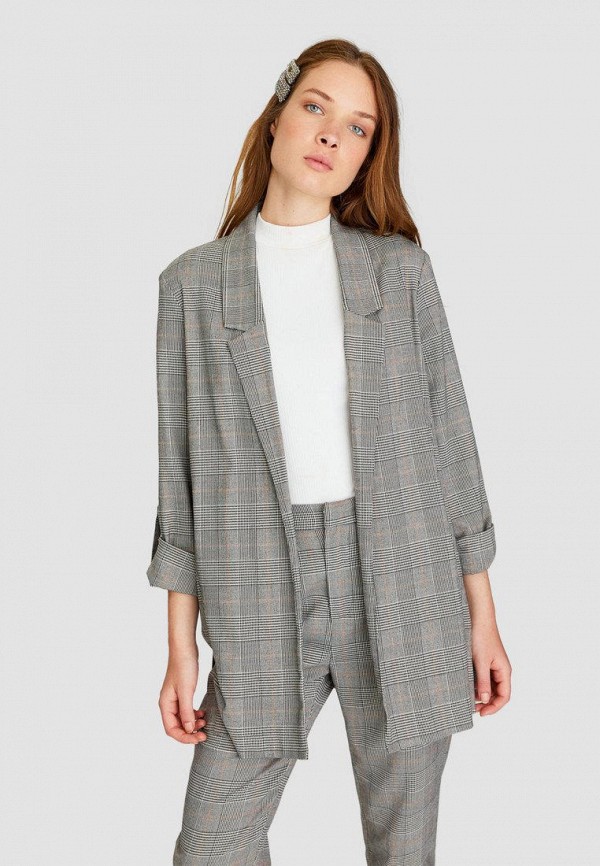 

Пиджак Stradivarius, Серый