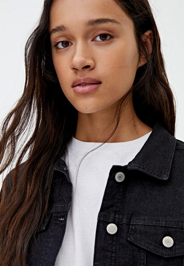 

Куртка джинсовая Pull&Bear, Черный, Join life