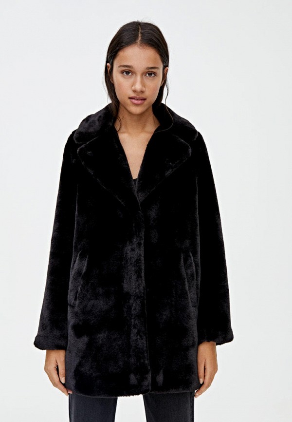 

Шуба Pull&Bear, Черный