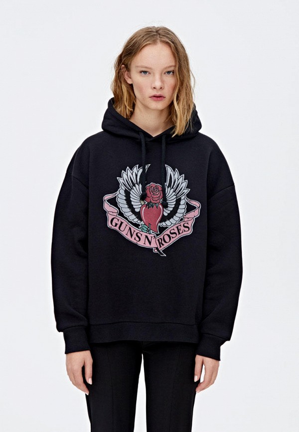 

Худи Pull&Bear, Черный, GUNS N ROSES