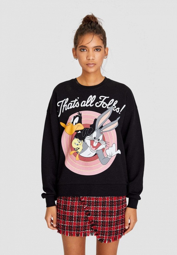 

Свитшот Stradivarius, Черный