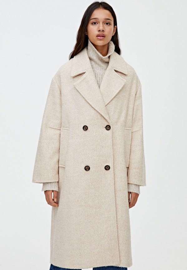 

Пальто Pull&Bear, Бежевый