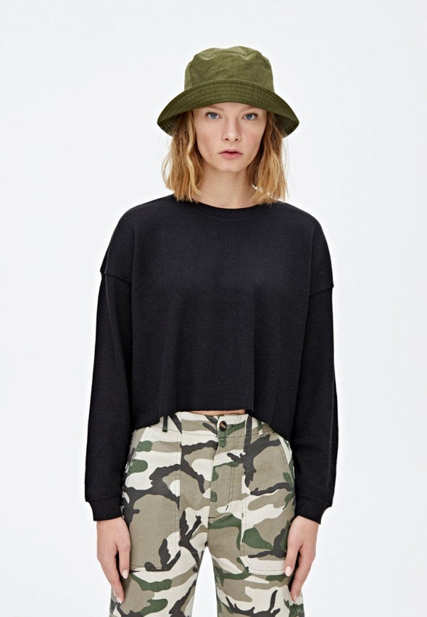 

Лонгслив Pull&Bear, Черный