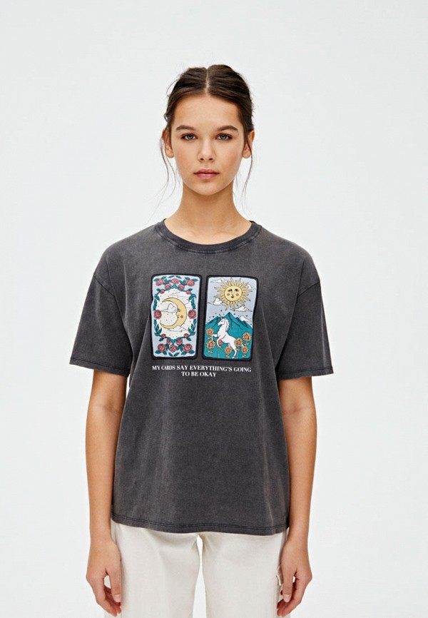 

Футболка Pull&Bear, Серый
