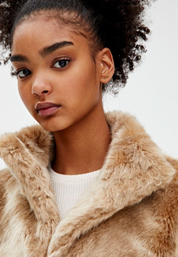 

Шуба Pull&Bear, Бежевый