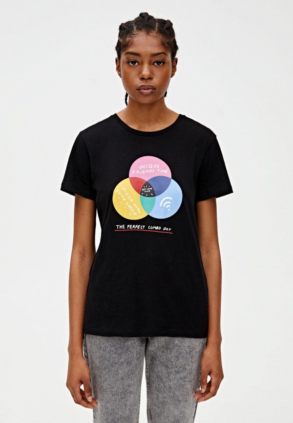 

Футболка Pull&Bear, Черный