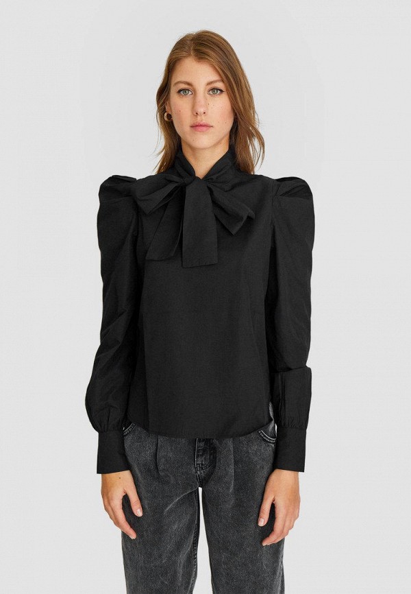 

Блуза Stradivarius, Черный