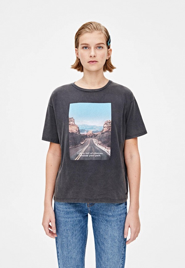 

Футболка Pull&Bear, Серый