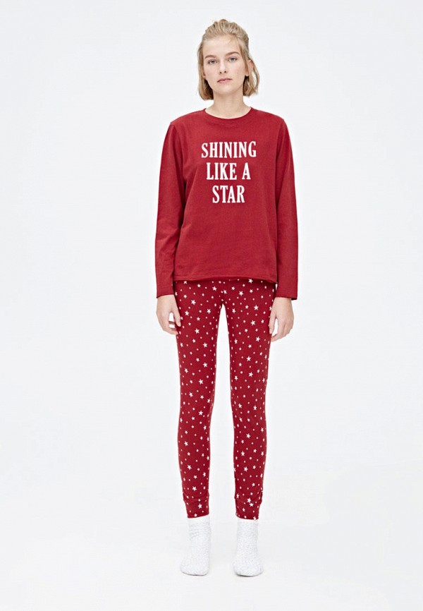 

Пижама Pull&Bear, Бордовый