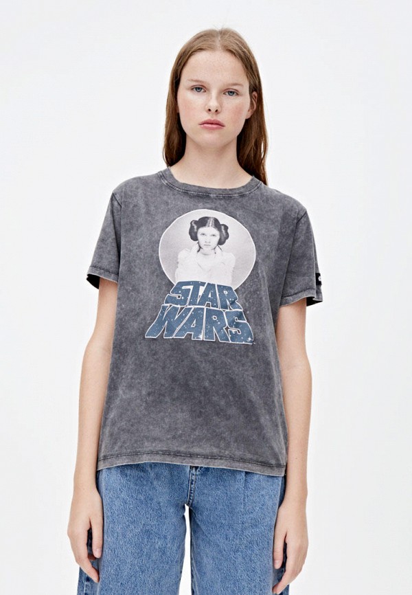 

Футболка Pull&Bear, Серый, STAR WARS