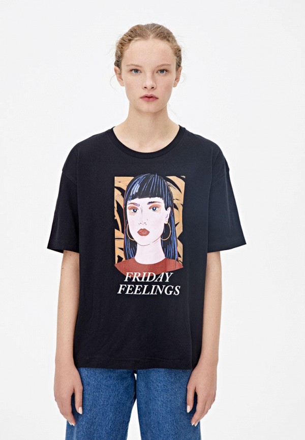 

Футболка Pull&Bear, Черный