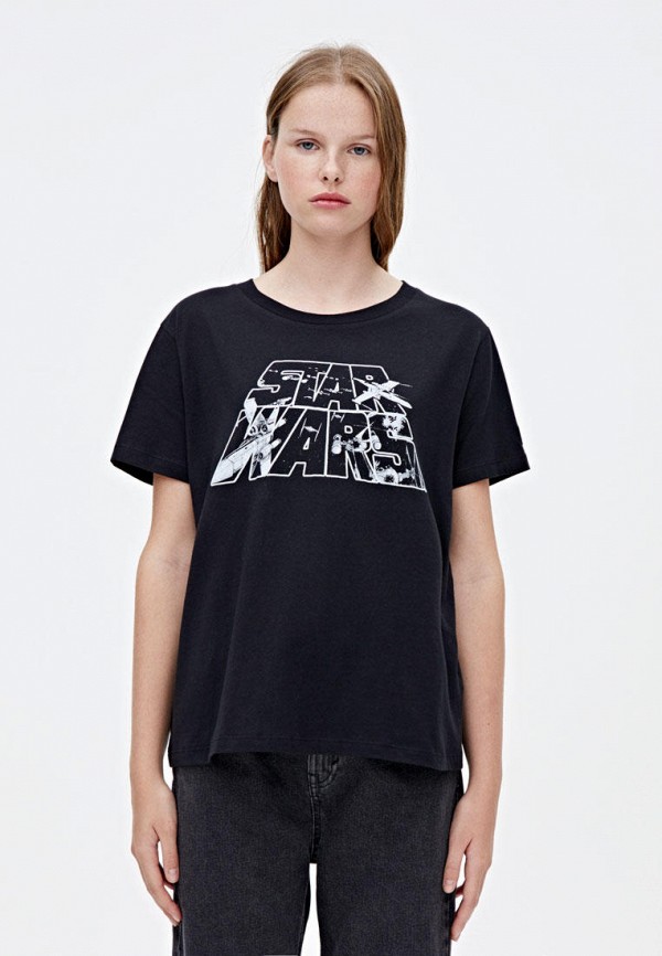 

Футболка Pull&Bear, Черный, DISNEY