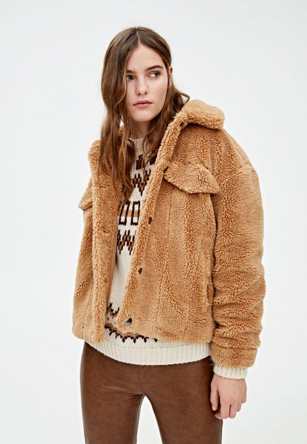 

Шуба Pull&Bear, Коричневый