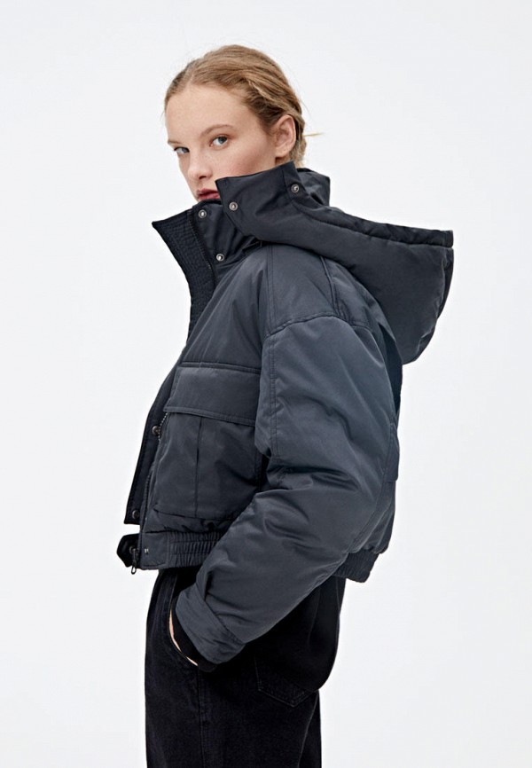 

Куртка утепленная Pull&Bear, Черный