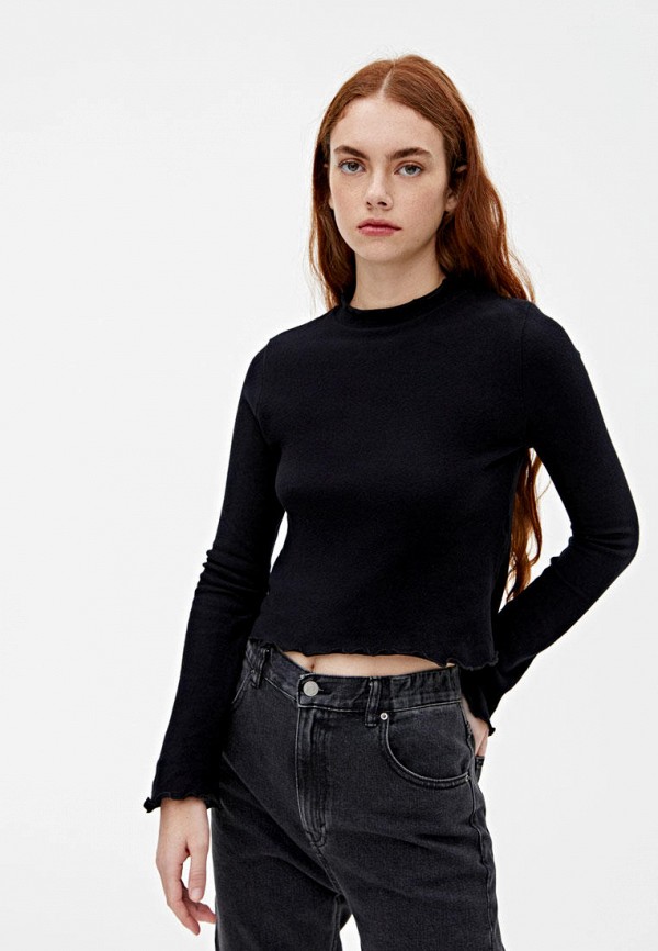 

Лонгслив Pull&Bear, Черный