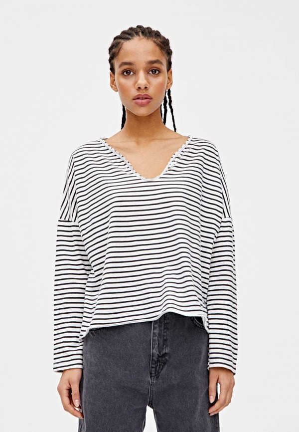 

Лонгслив Pull&Bear, Черный