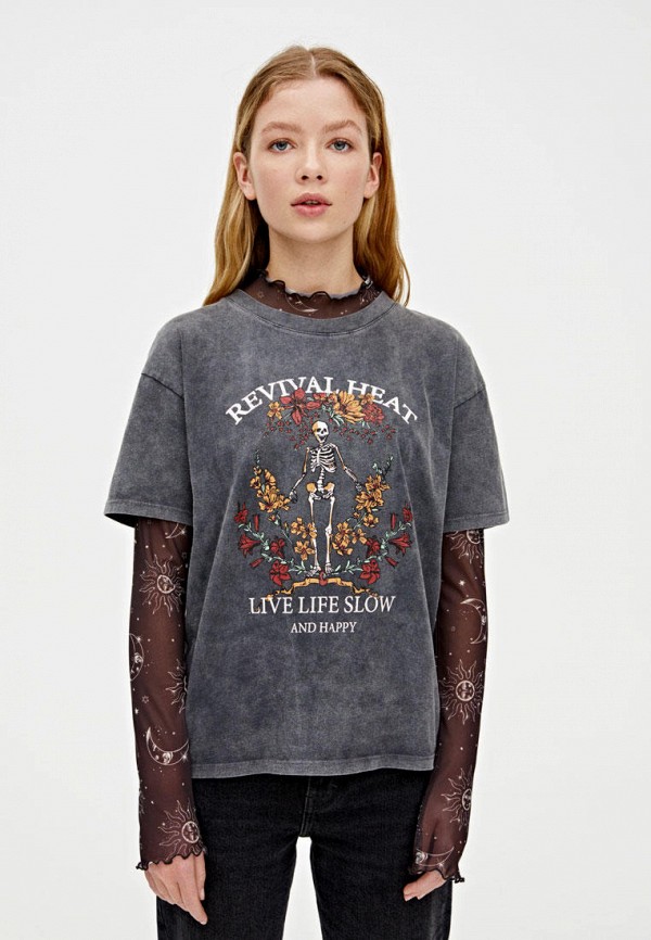 

Футболка Pull&Bear, Серый