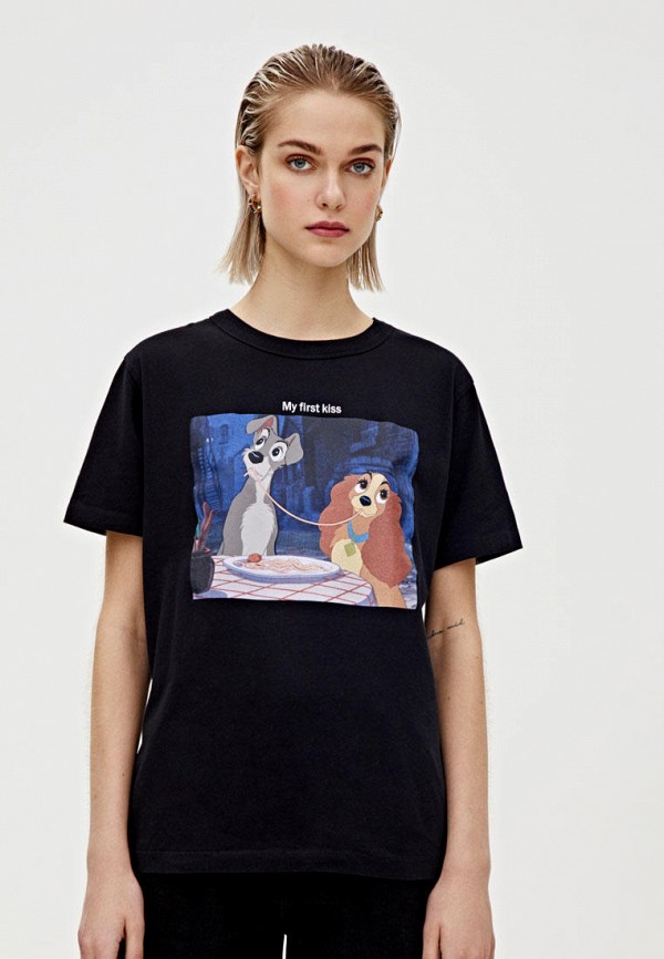 

Футболка Pull&Bear, Черный, DISNEY