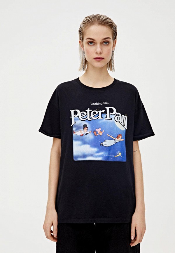 

Футболка Pull&Bear, Черный, DISNEY