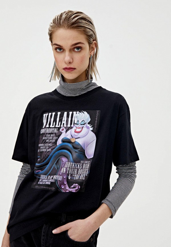 

Футболка Pull&Bear, Черный, DISNEY