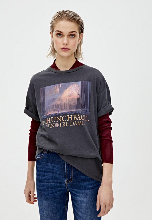 

Футболка Pull&Bear, Черный, DISNEY
