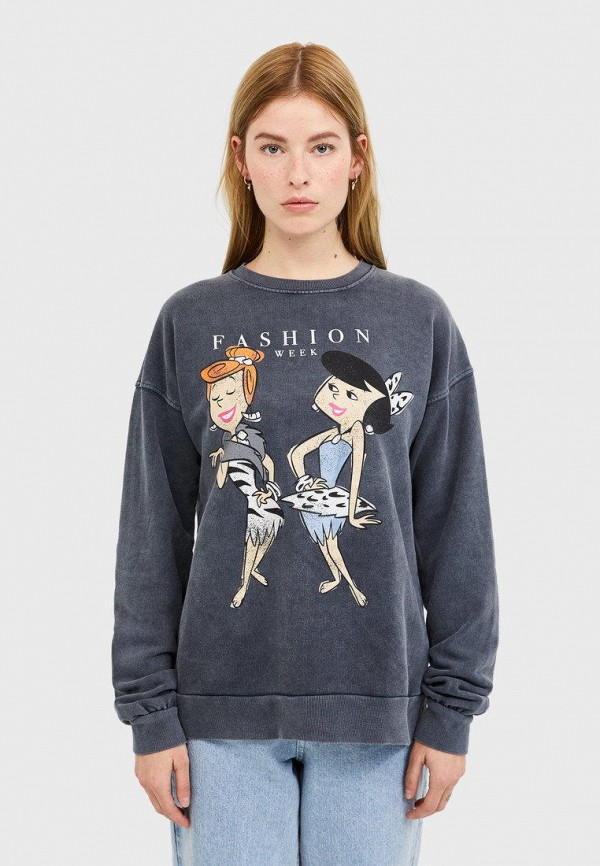 

Свитшот Stradivarius, Серый