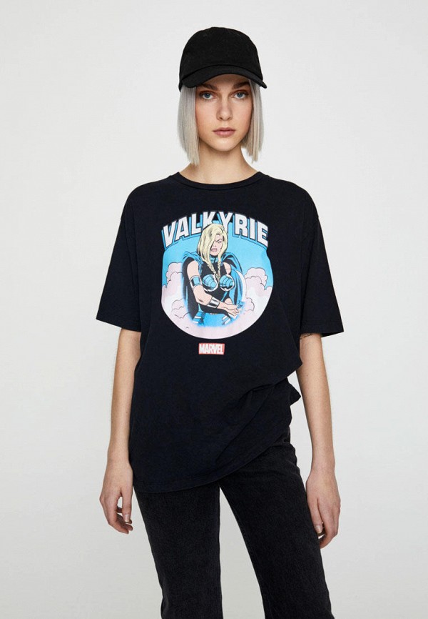 

Футболка Pull&Bear, Черный, DISNEY