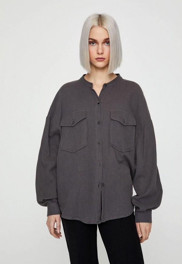 

Рубашка Pull&Bear, Серый