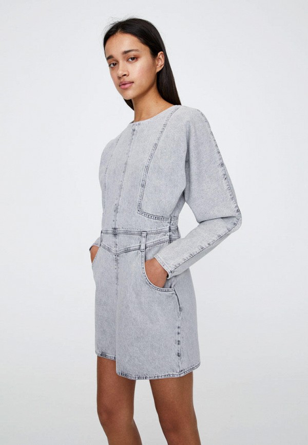 

Платье джинсовое Pull&Bear, Серый