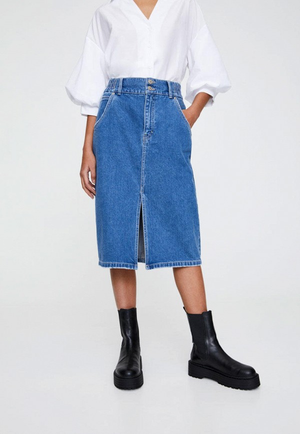 

Юбка джинсовая Pull&Bear, Синий