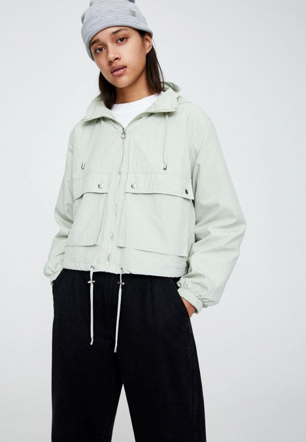 

Ветровка Pull&Bear, Зеленый