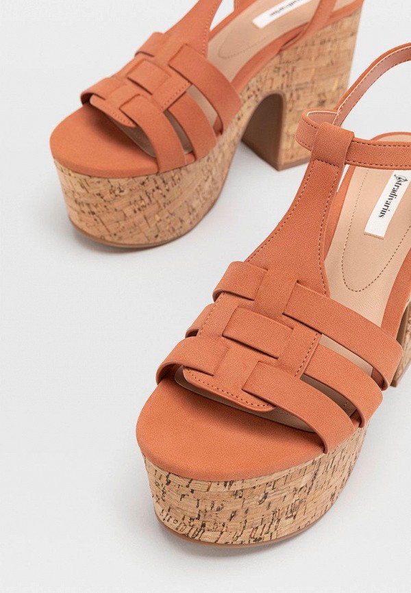 

Босоножки Stradivarius, Коралловый