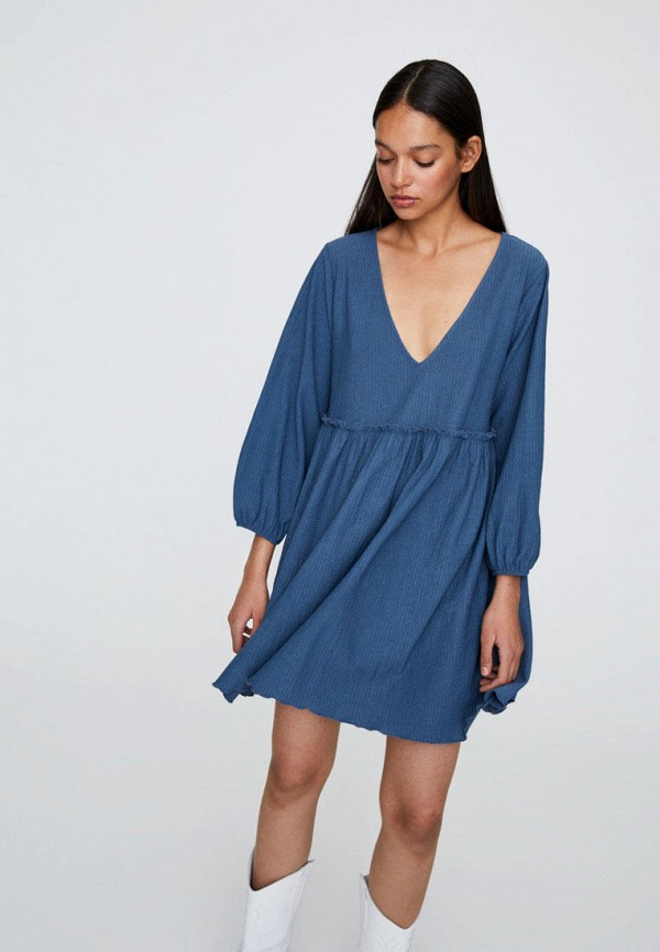 

Платье джинсовое Pull&Bear, Синий