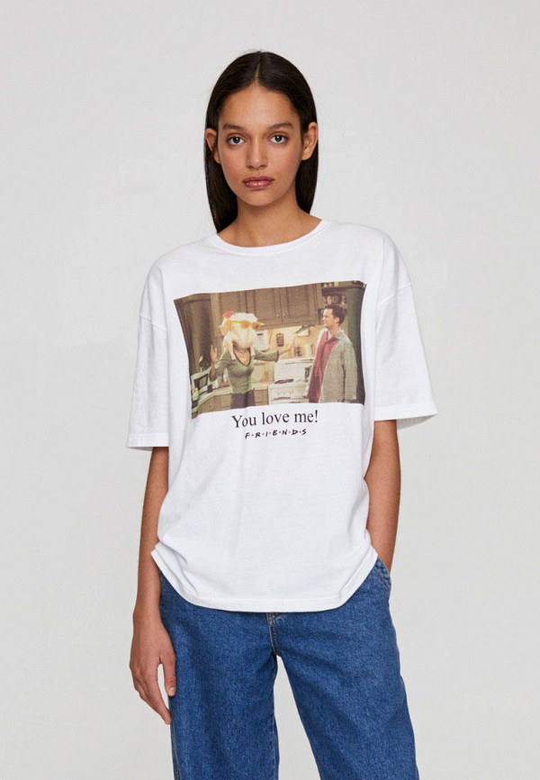

Футболка Pull&Bear, Белый, WARNER