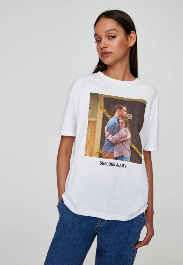 

Футболка Pull&Bear, Белый, WARNER