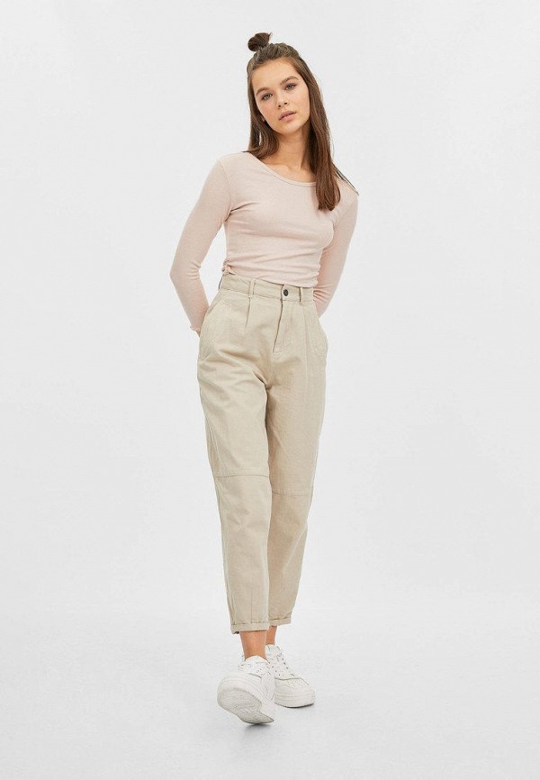 

Лонгслив Stradivarius, Розовый