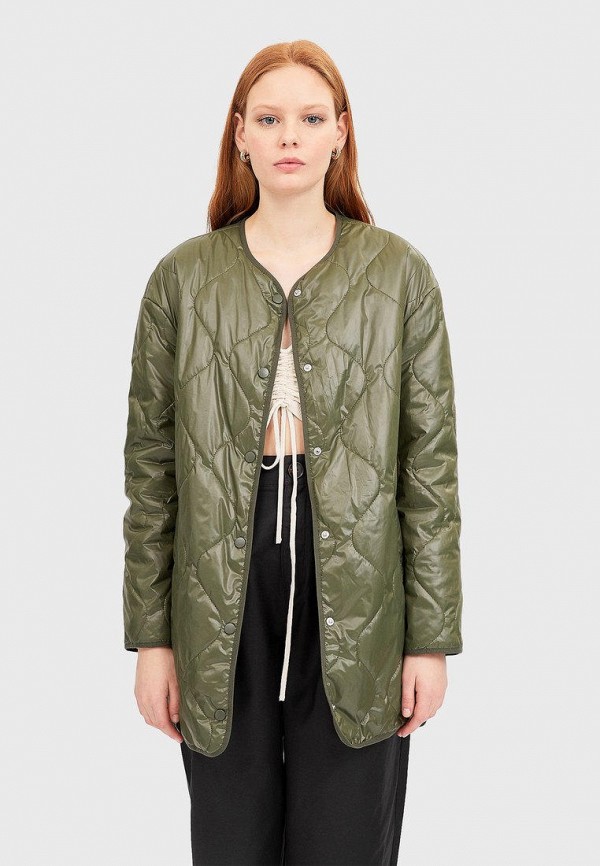 

Куртка утепленная Stradivarius, Хаки