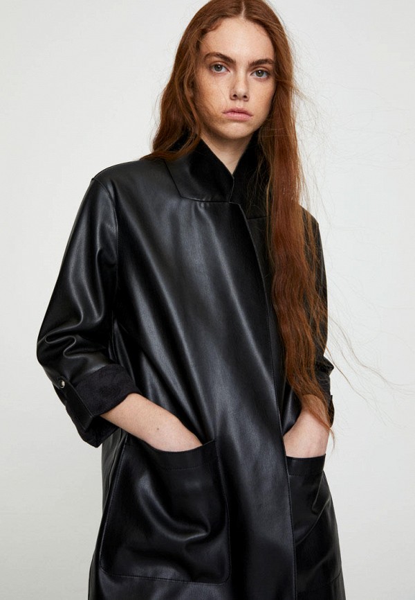

Куртка кожаная Pull&Bear, Черный
