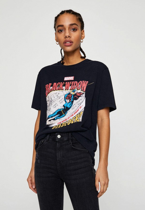 

Футболка Pull&Bear, Черный, MARVEL
