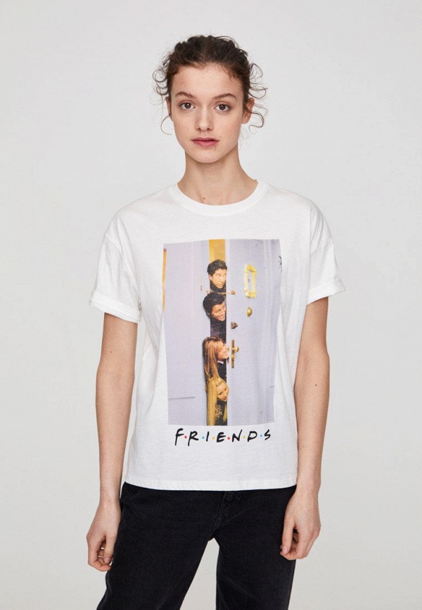 

Футболка Pull&Bear, Белый, FRIENDS