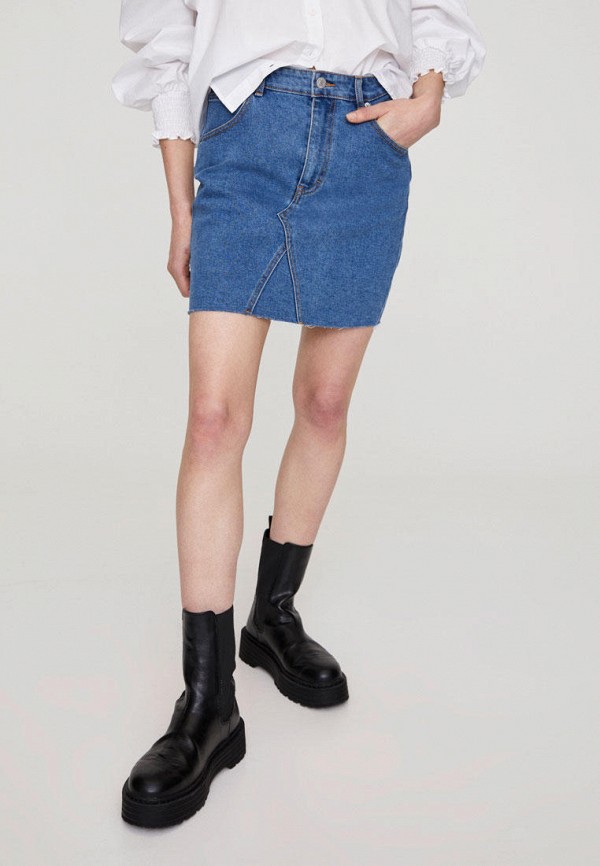 

Юбка джинсовая Pull&Bear, Синий, Join Life