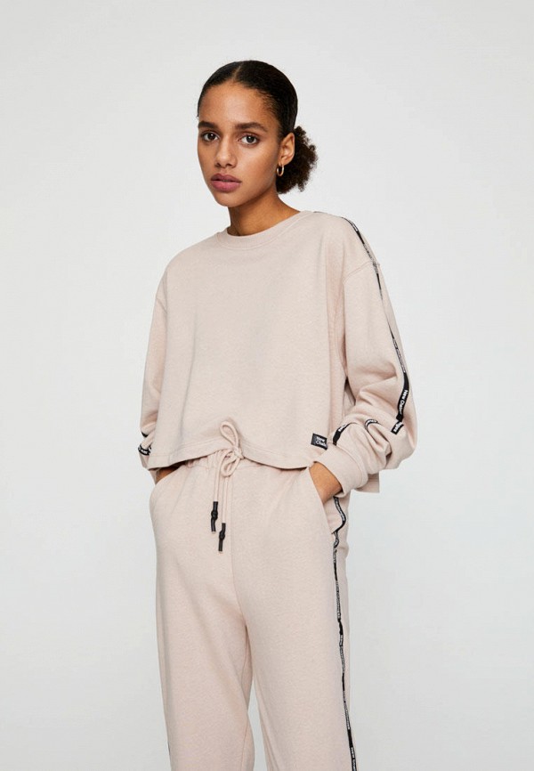 

Свитшот Pull&Bear, Розовый, Join Life
