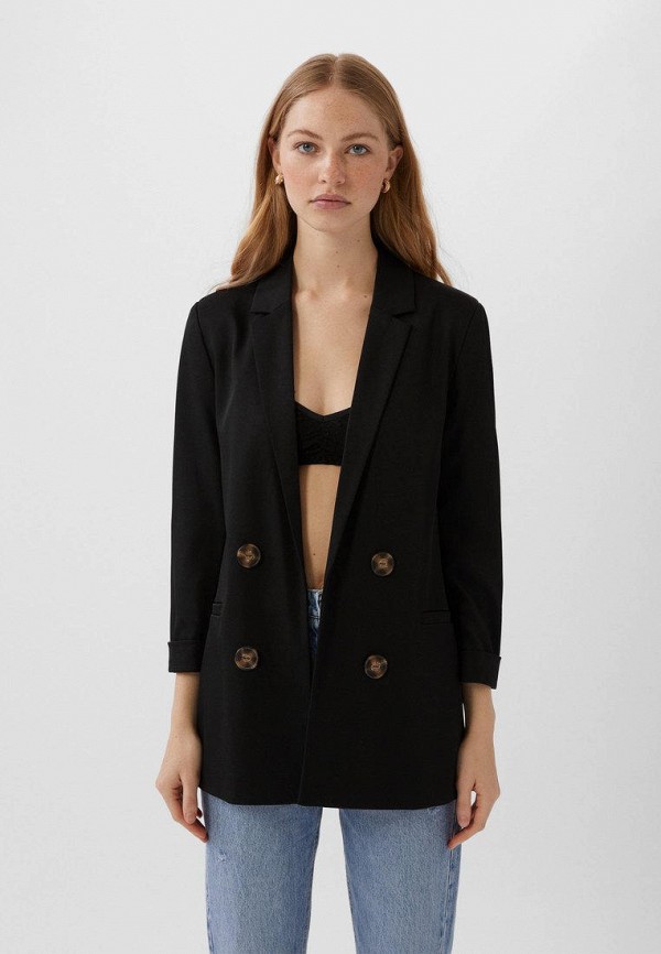 

Пиджак Stradivarius, Черный