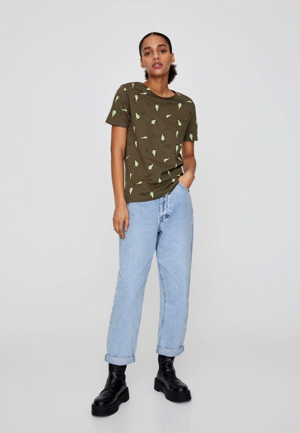 

Футболка Pull&Bear, Хаки