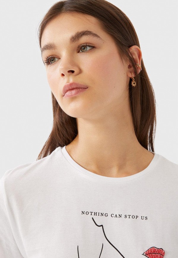 

Футболка Stradivarius, Белый