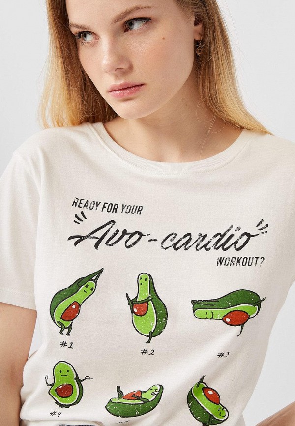 

Футболка Stradivarius, Белый