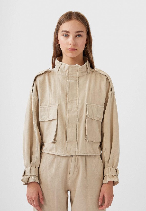 

Куртка Stradivarius, Бежевый