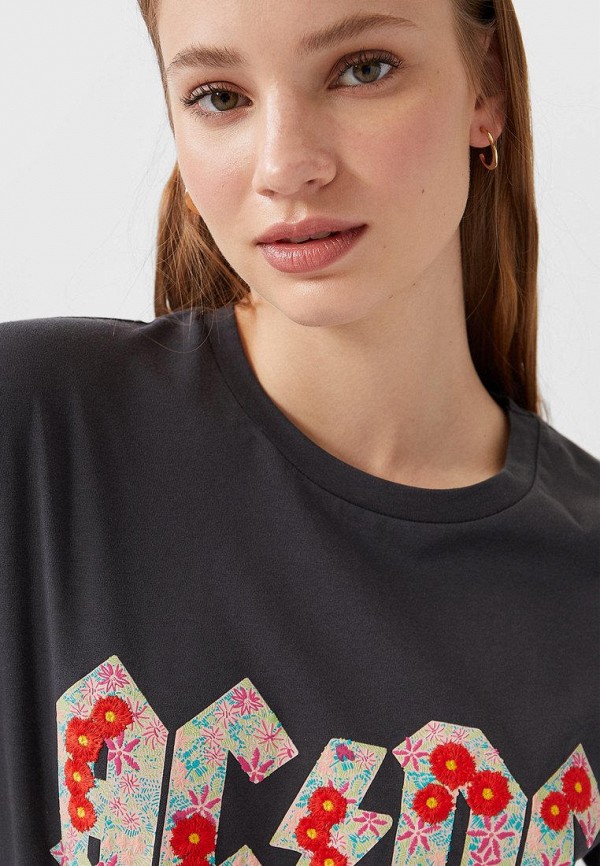 

Футболка Stradivarius, Серый
